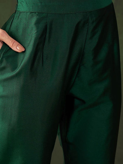 Woven Design Kurta & Trouser With Dupatta