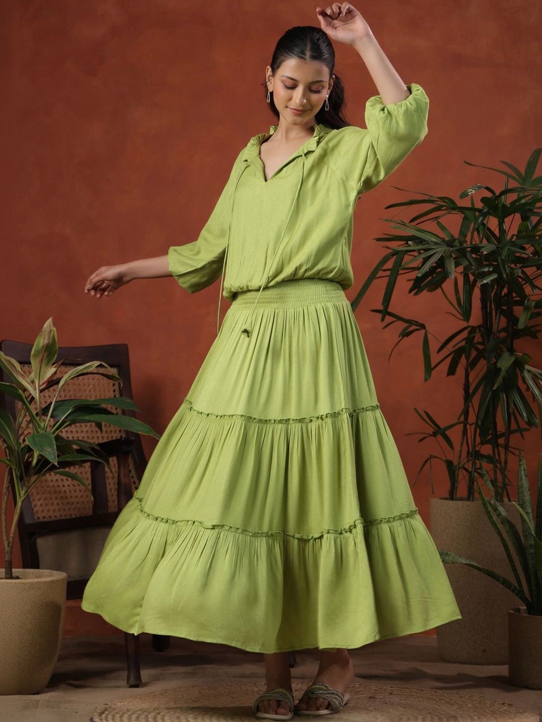 Dhiyona AY Women's Viscose Rayon Ethnic Dresses
