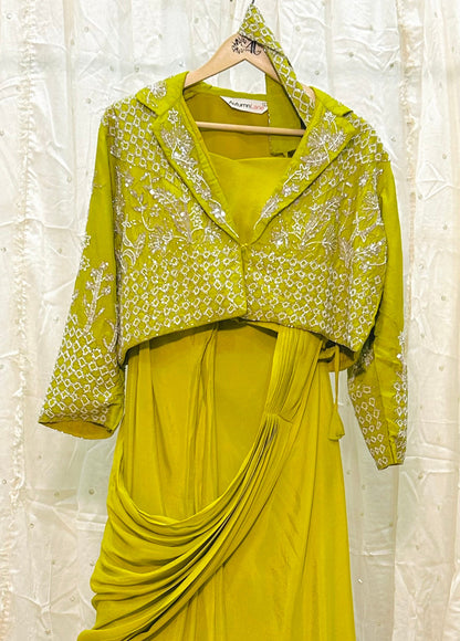 Rasā Liril Handwork Luxury Drape Saree