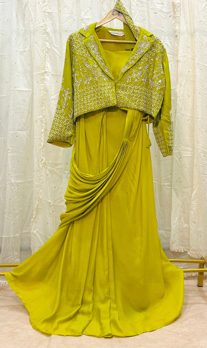 Rasā Liril Handwork Luxury Drape Saree