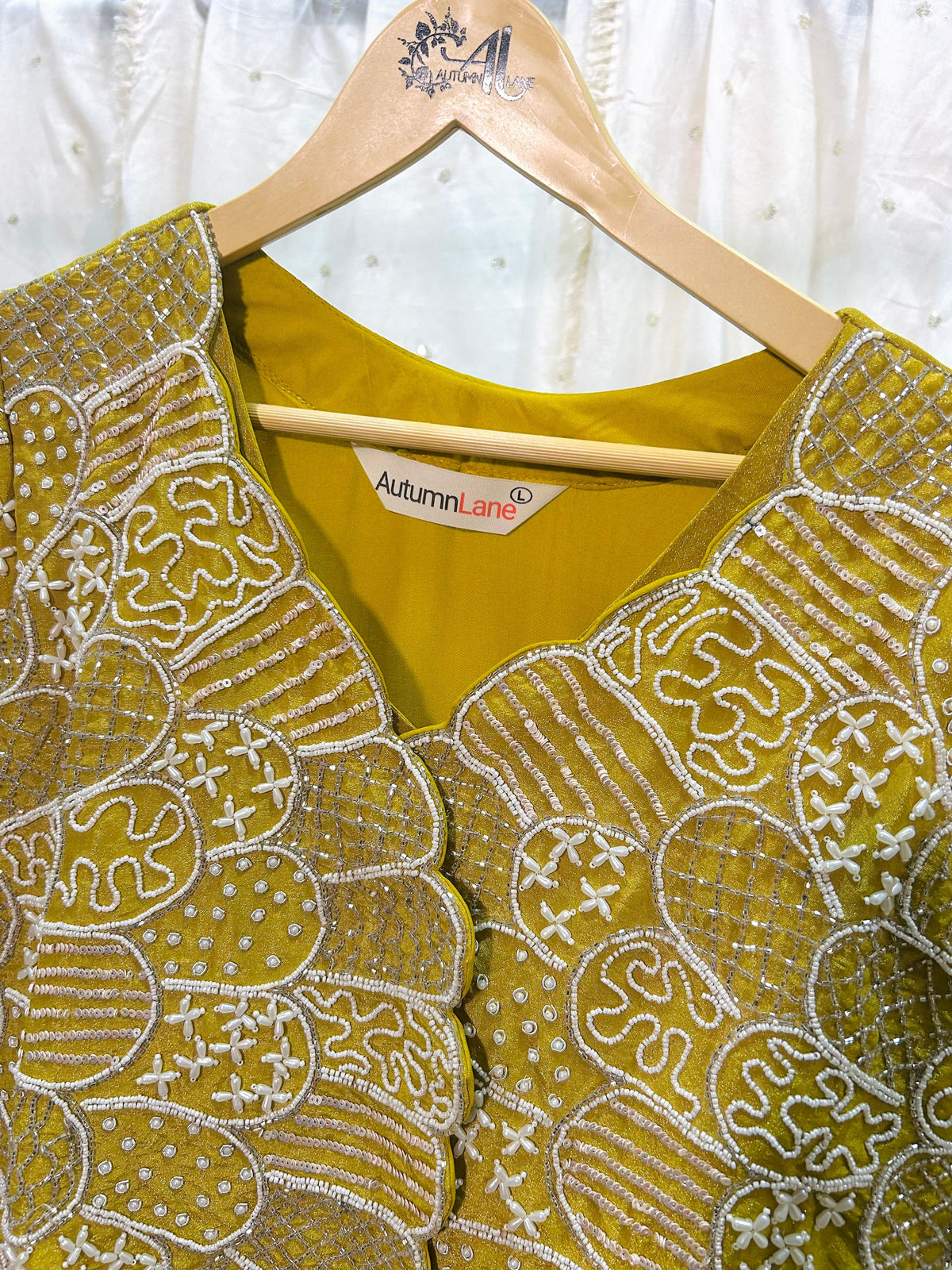 Rasa Sunshine Handwork Luxury Fusion Wear Gown