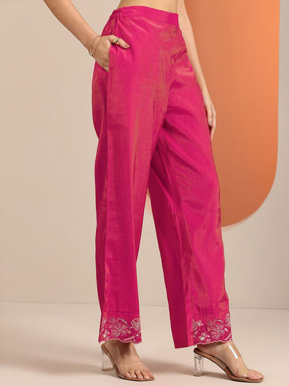Women Floral Embroidered Regular Kurta with Trousers & Dupatta