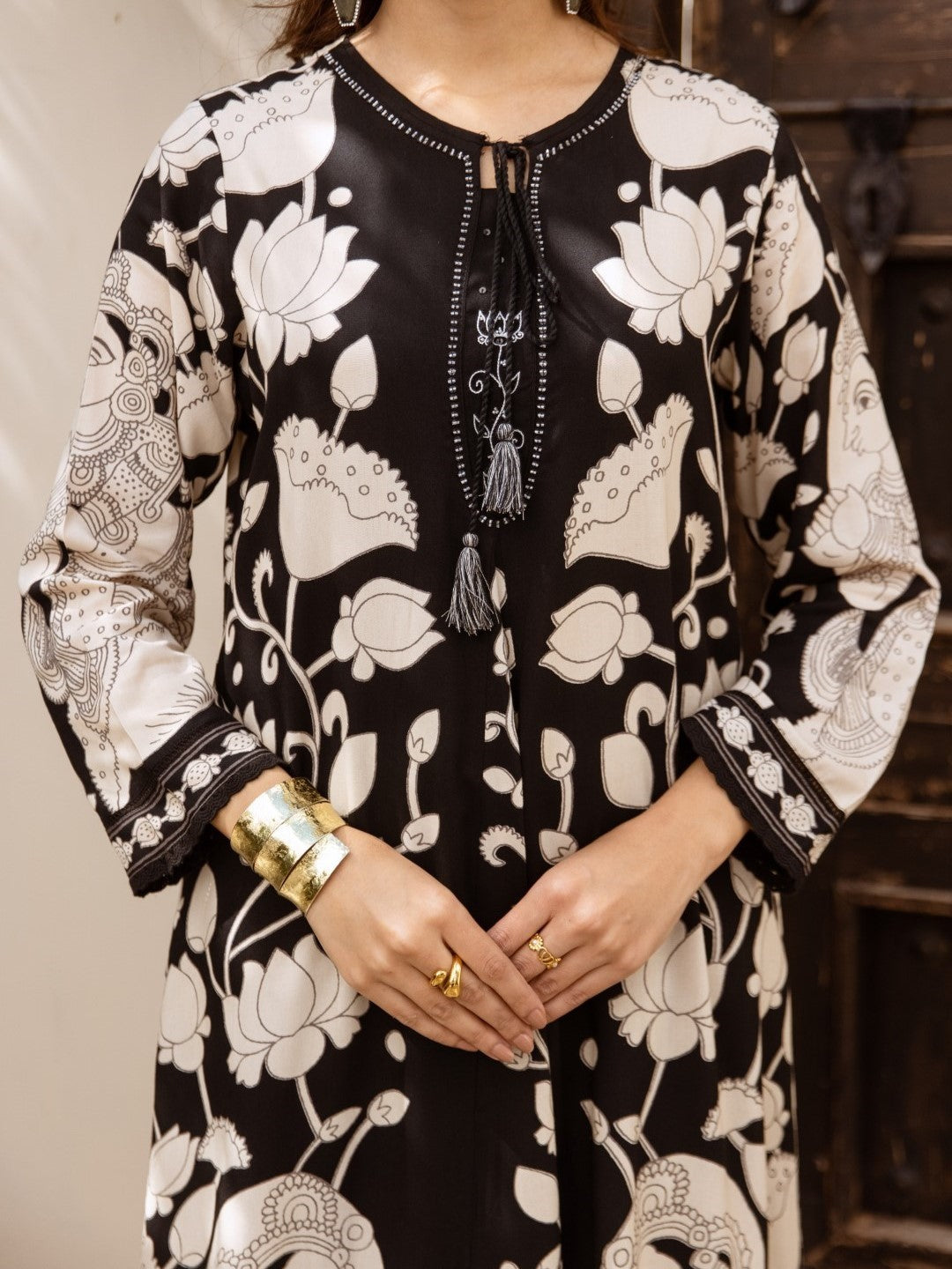 Karen abbey printed kurta pant set