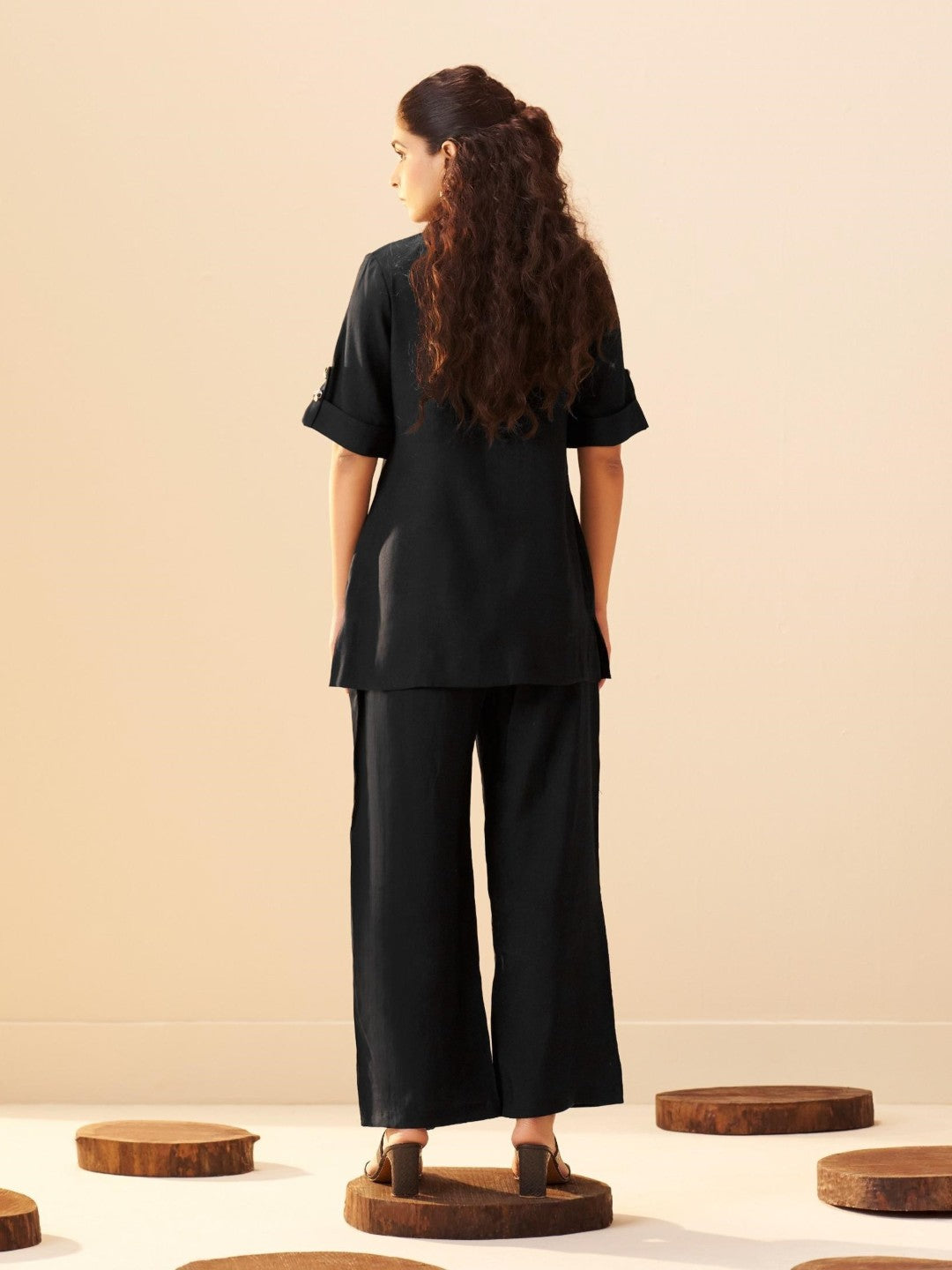 Tisca pitch Embroidery Co-ord set