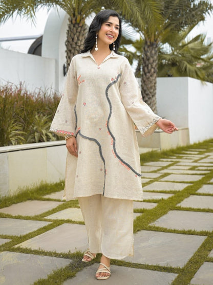 Tatva parch cotton kurta pant set