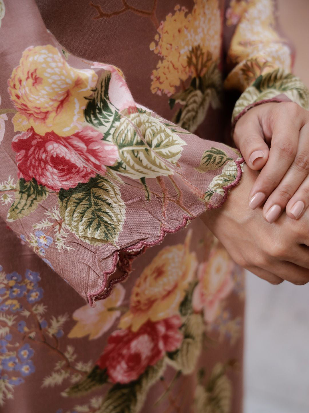 Floral Printed Kurta with Trouser