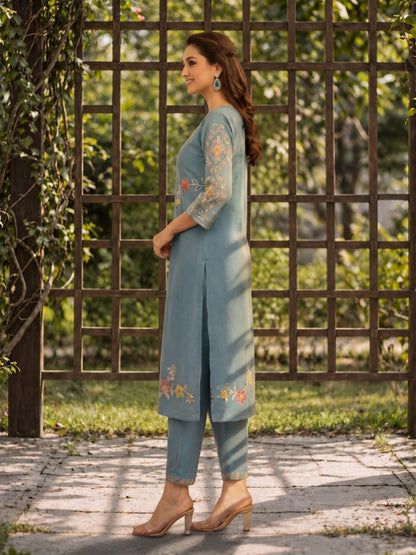 Yami Cadet Embroidered Suit Set