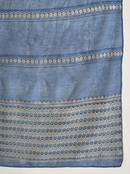 Women Ethnic Motifs Embroidered Regular Kurta with Trousers & With Dupatta