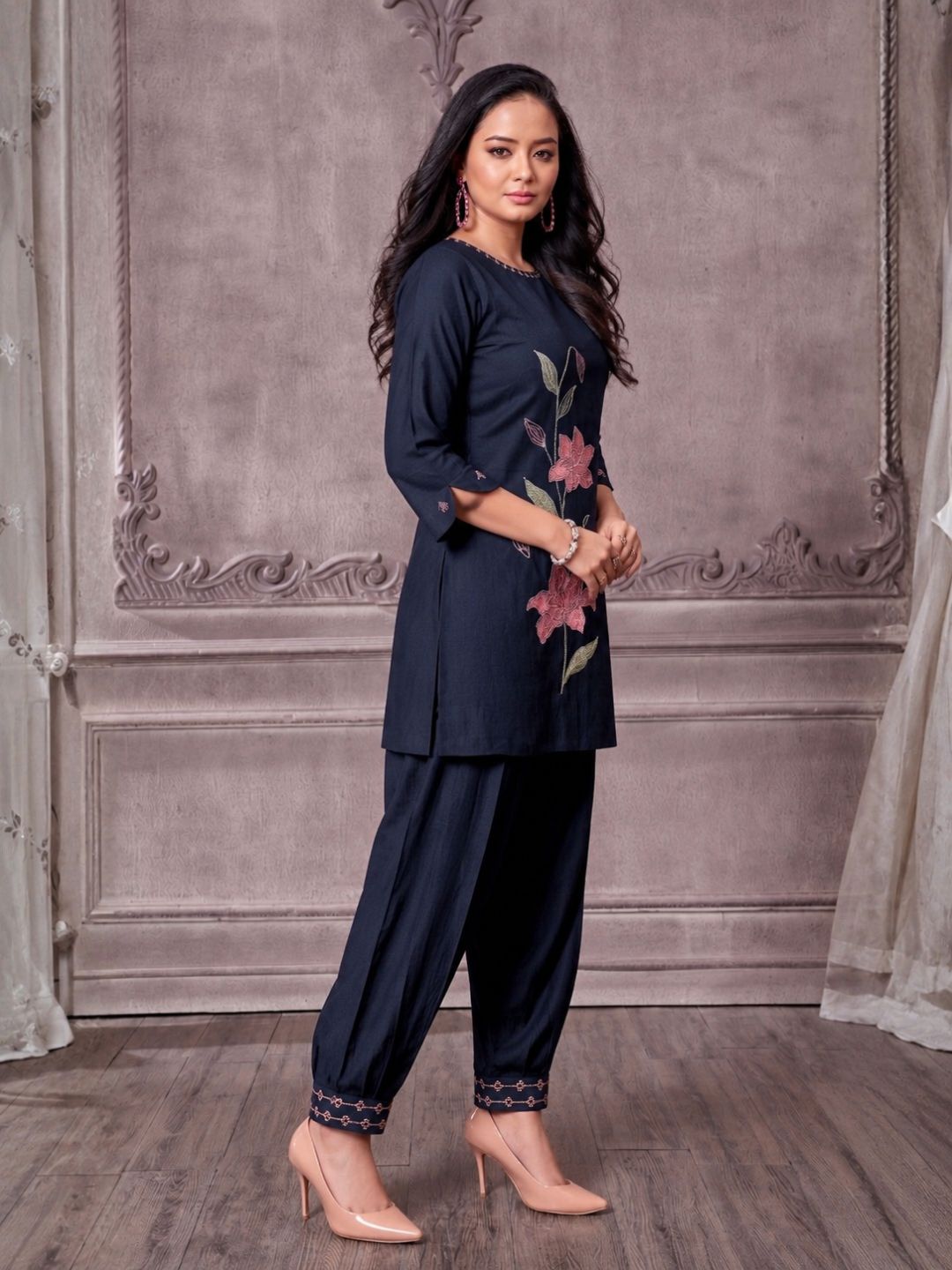 Tuhina Azure Applique Co-ord Set