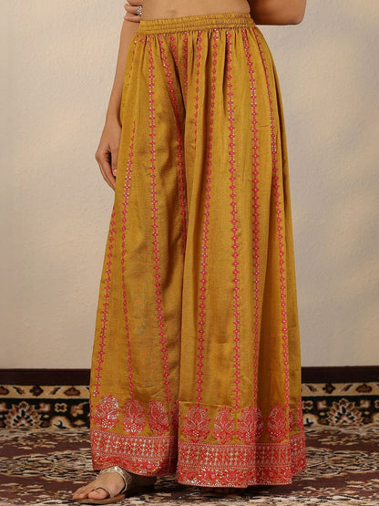 Dhiyona LL Women Ethnic Motifs Embroidered Kurta with Palazzos & Dupatta