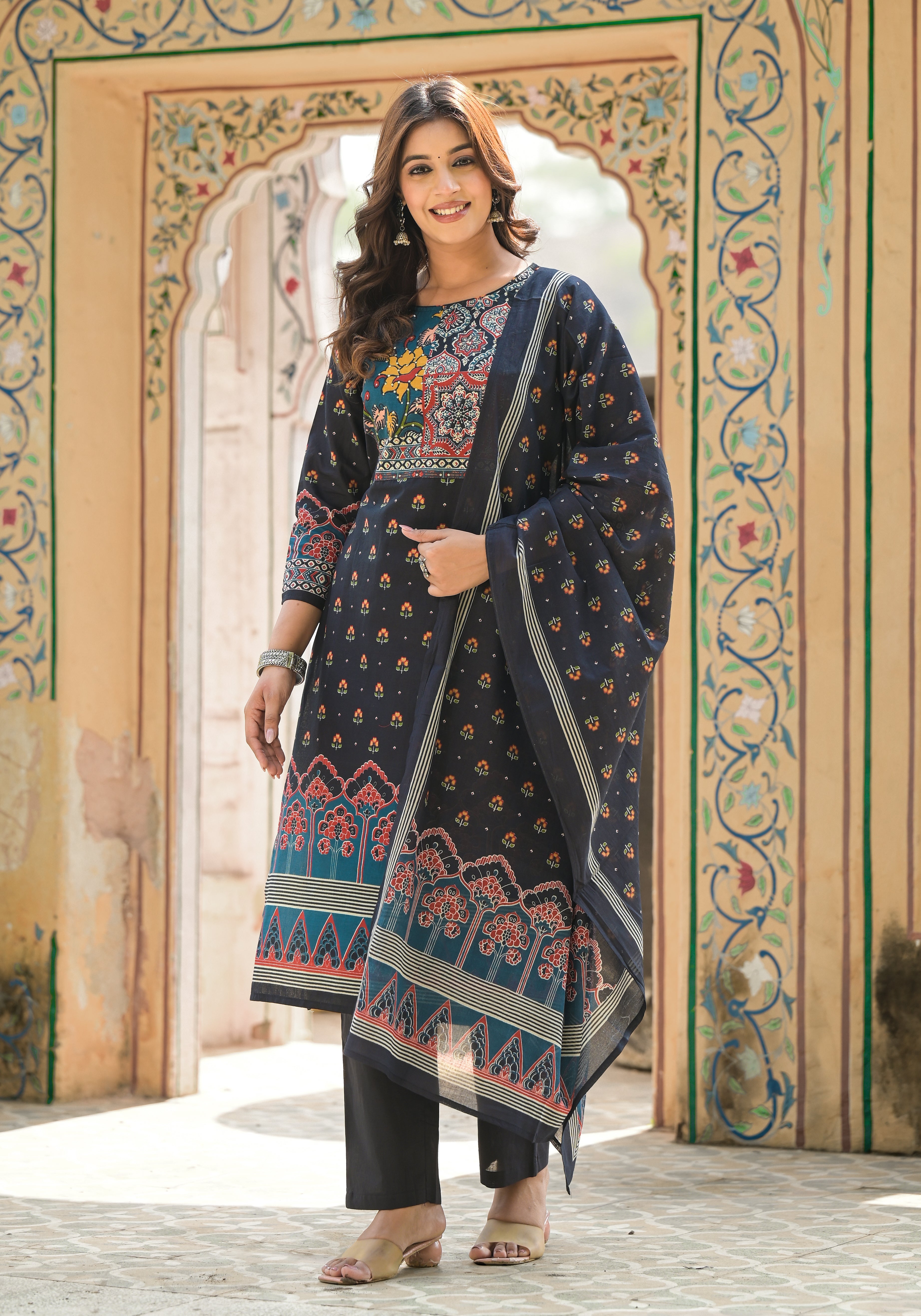 Aranya Jade Pure Cotton Suit Set
