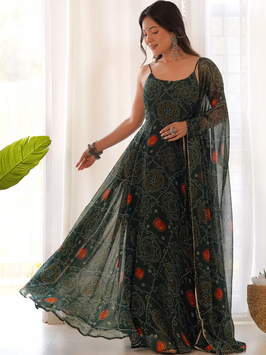 Women Ethnic Motifs Printed Regular Kurta with Palazzos & With Dupatta