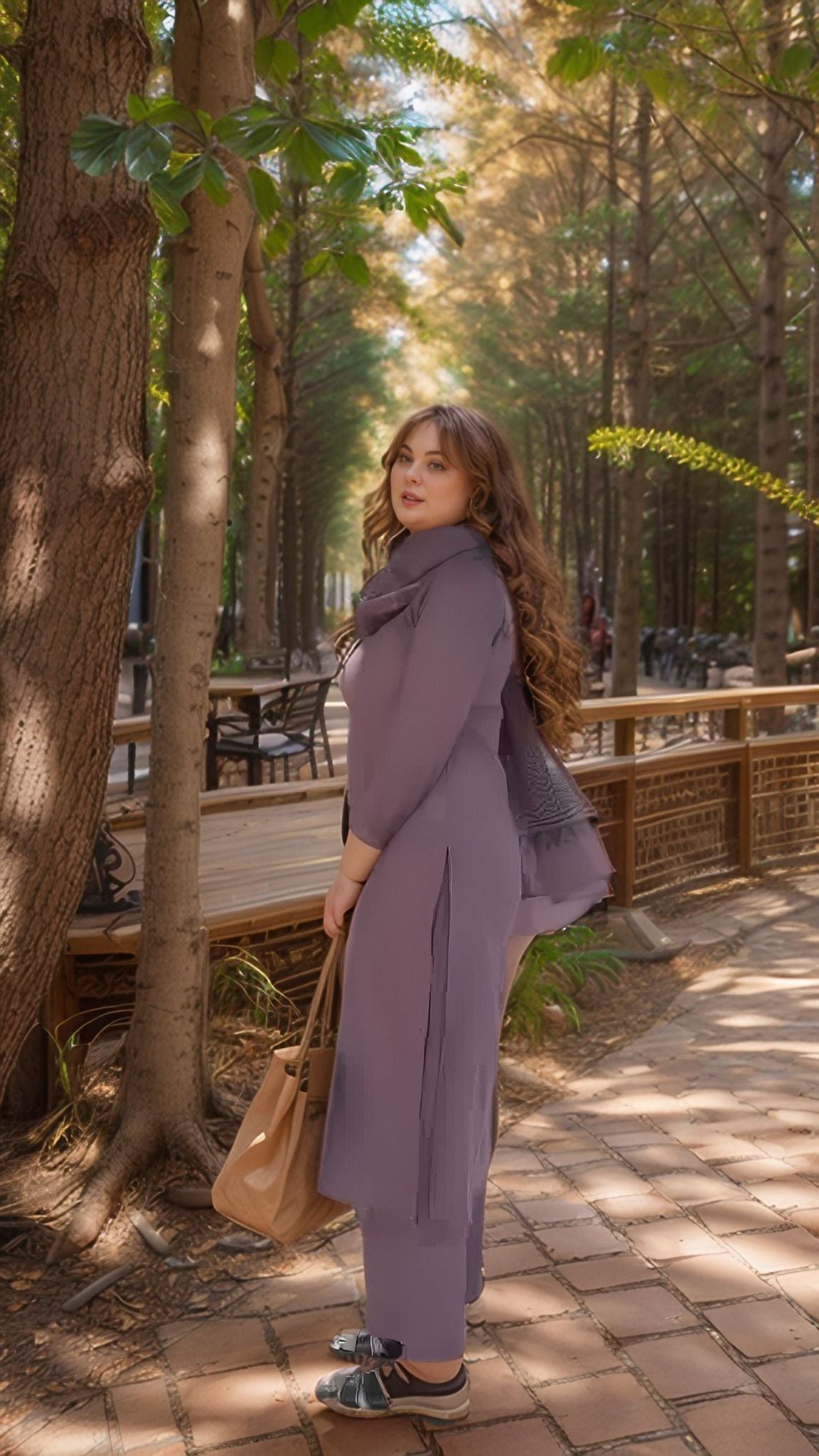 Dhiyona KL V-Neck Straight Kurta With Palazzos And Dupatta