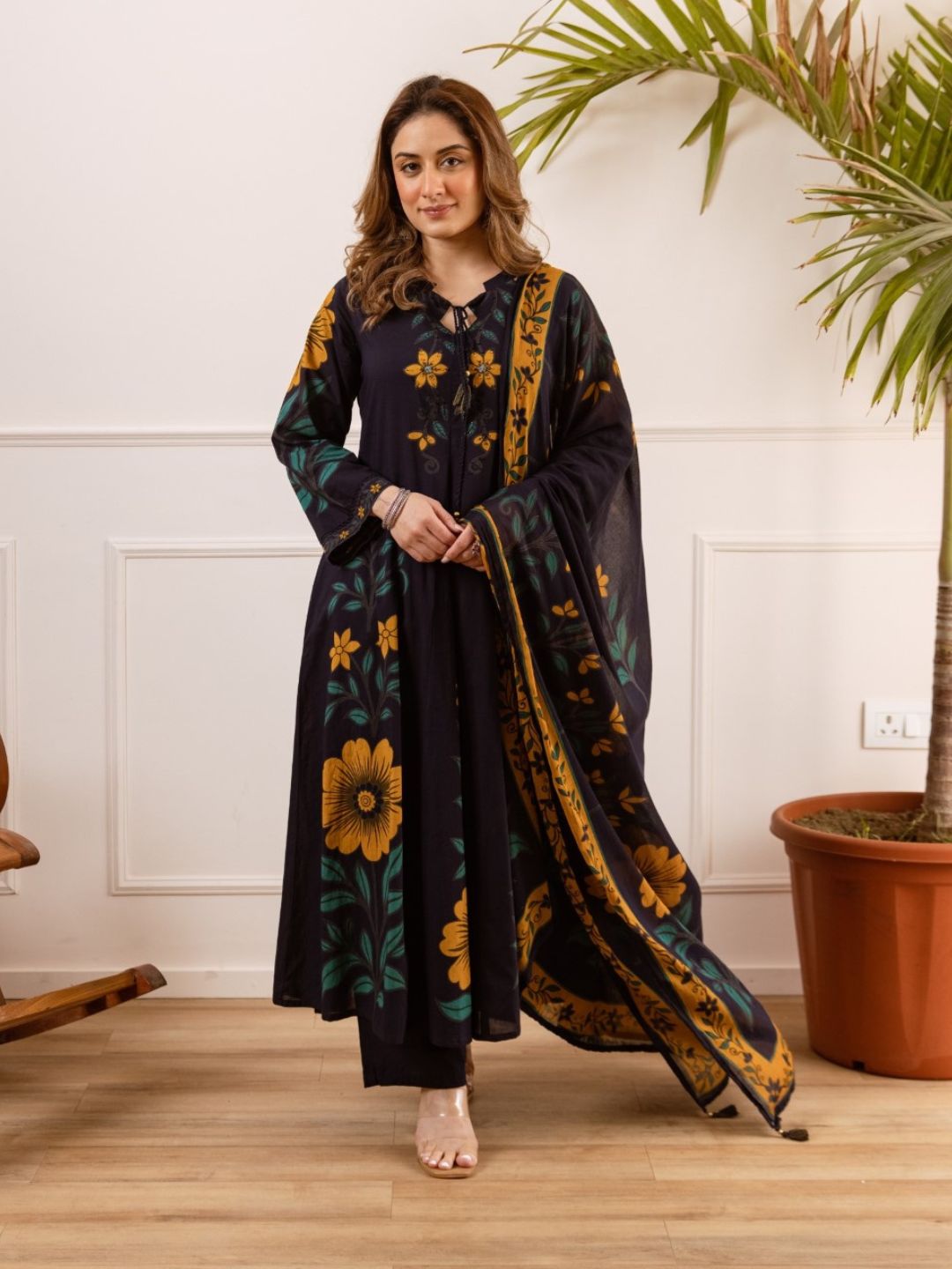 Karen kaloom cotton suit set