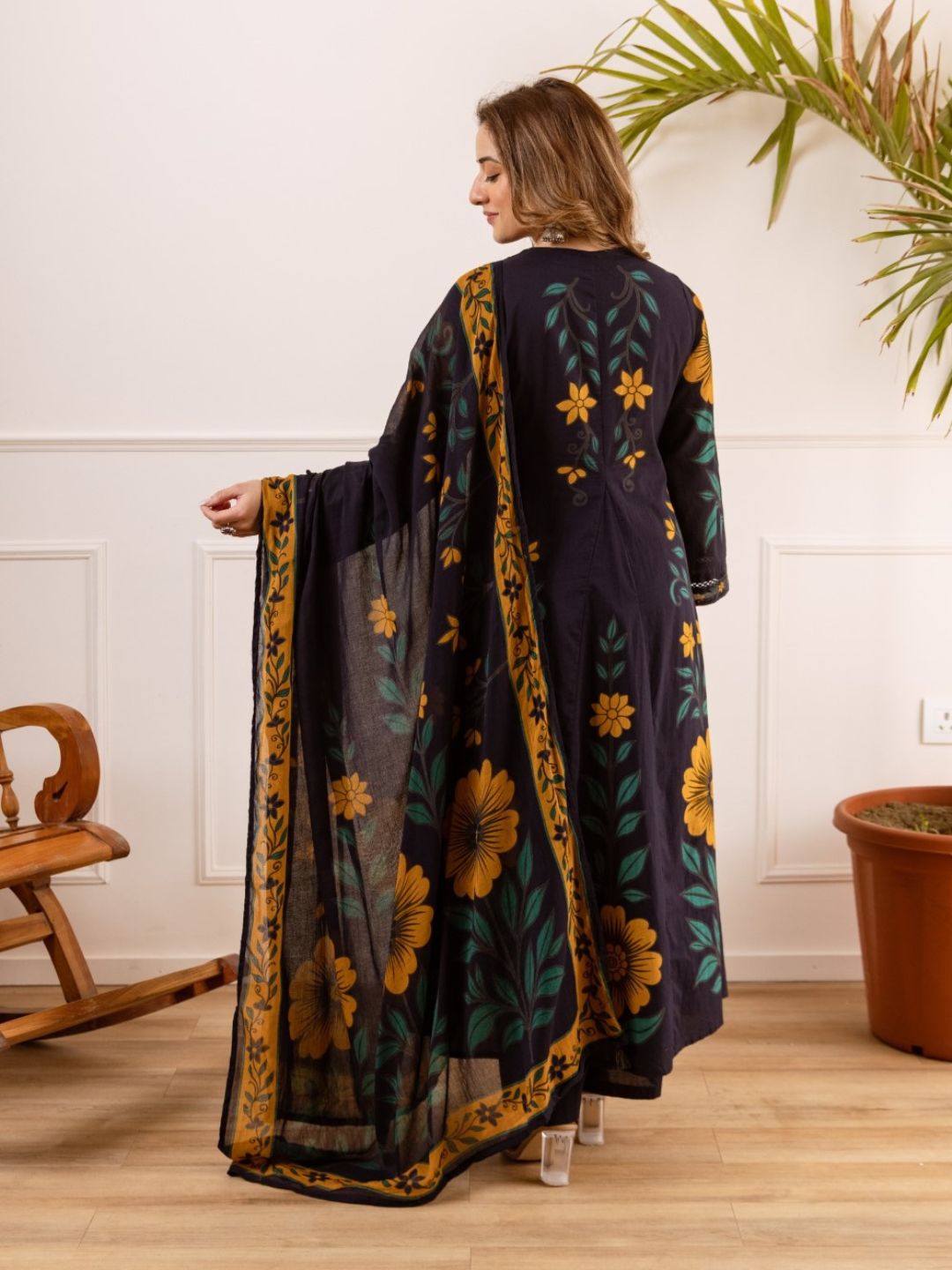 Karen kaloom cotton suit set