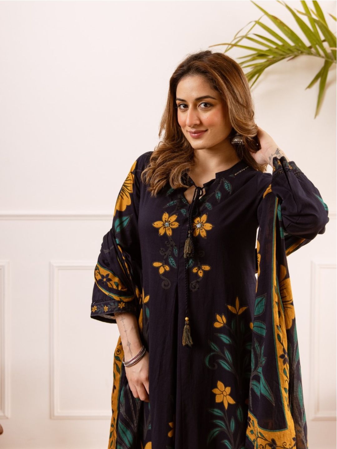 Karen kaloom cotton suit set