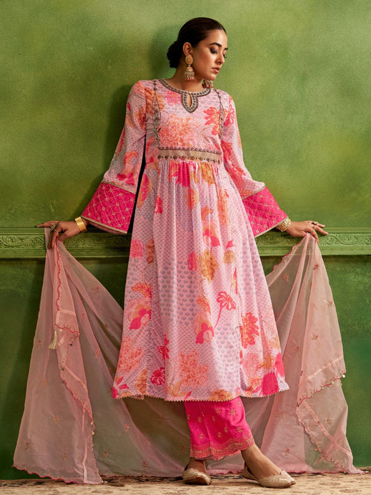 AutumnLane Adya Gulab Luxury Anarkali Suit Set