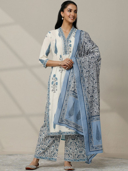 Women Floral Printed Regular Kurta with Palazzos & With Dupatta