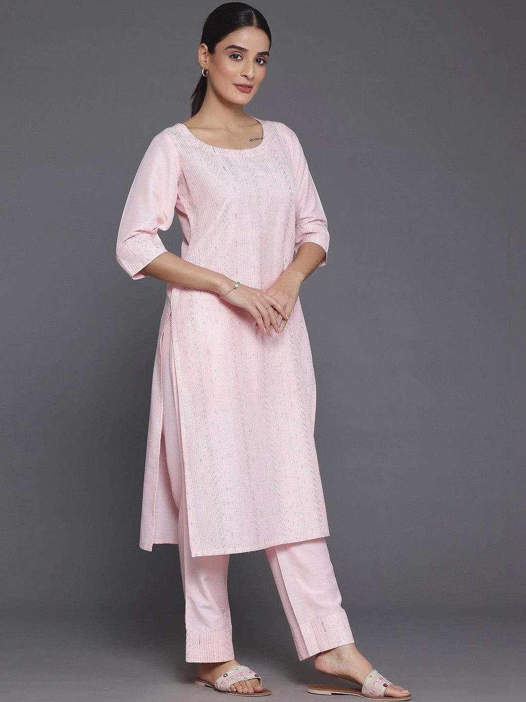 Women Regular Kurta with Trousers & With Dupatta