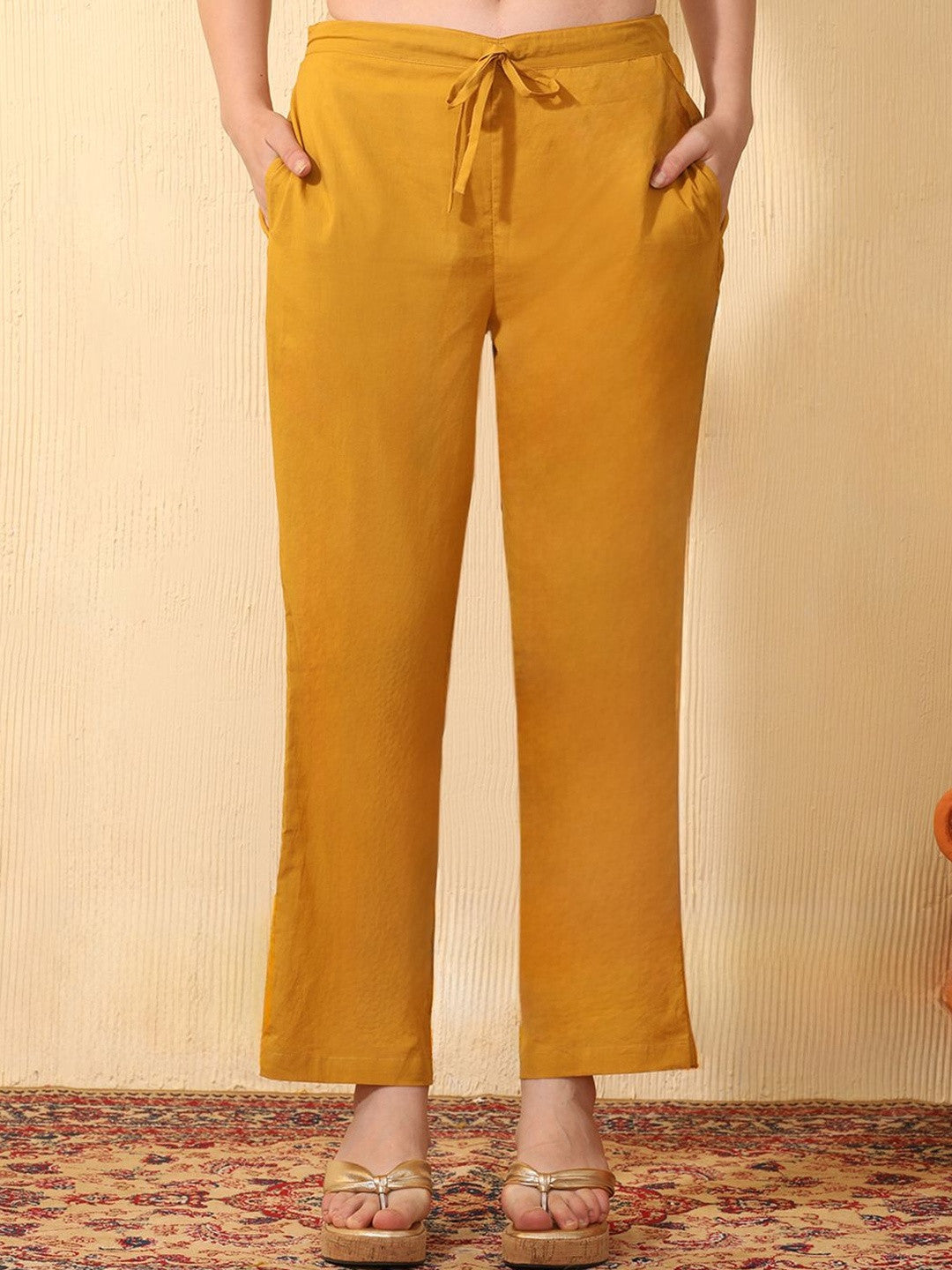Women Ethnic Motifs Embroidered Layered Gotta Patti Kurta with Trousers & With Dupatta