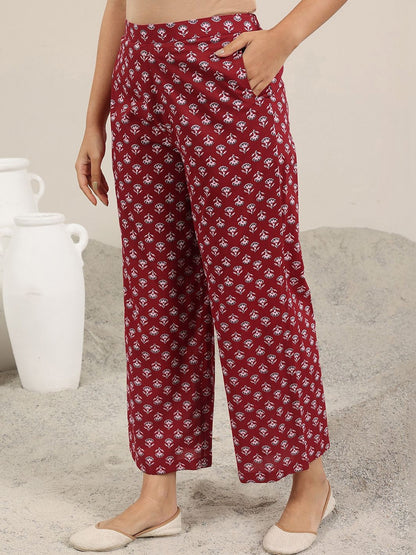 Women Ethnic Motifs Printed Regular Kurta with Trousers