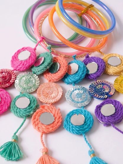 Dhiyona Set Of 2 Bangle Style Handcrafted Bhaiya Bhabhi Rakhi