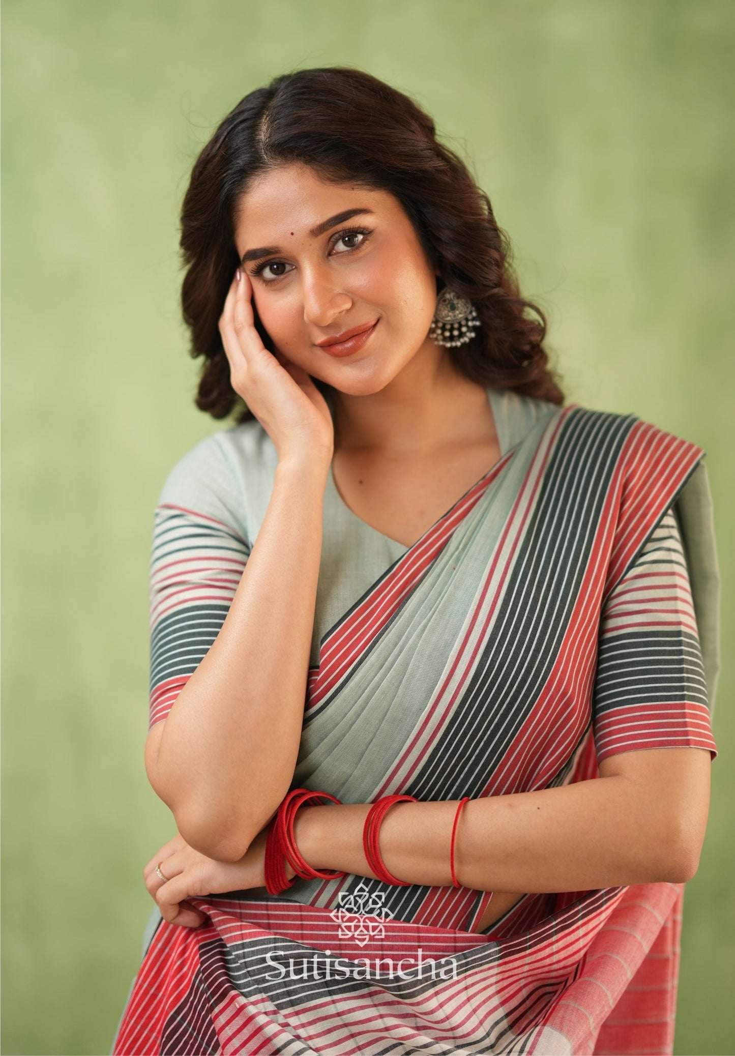 Dhiyona SS Sootrali – Striped Cotton Elegance