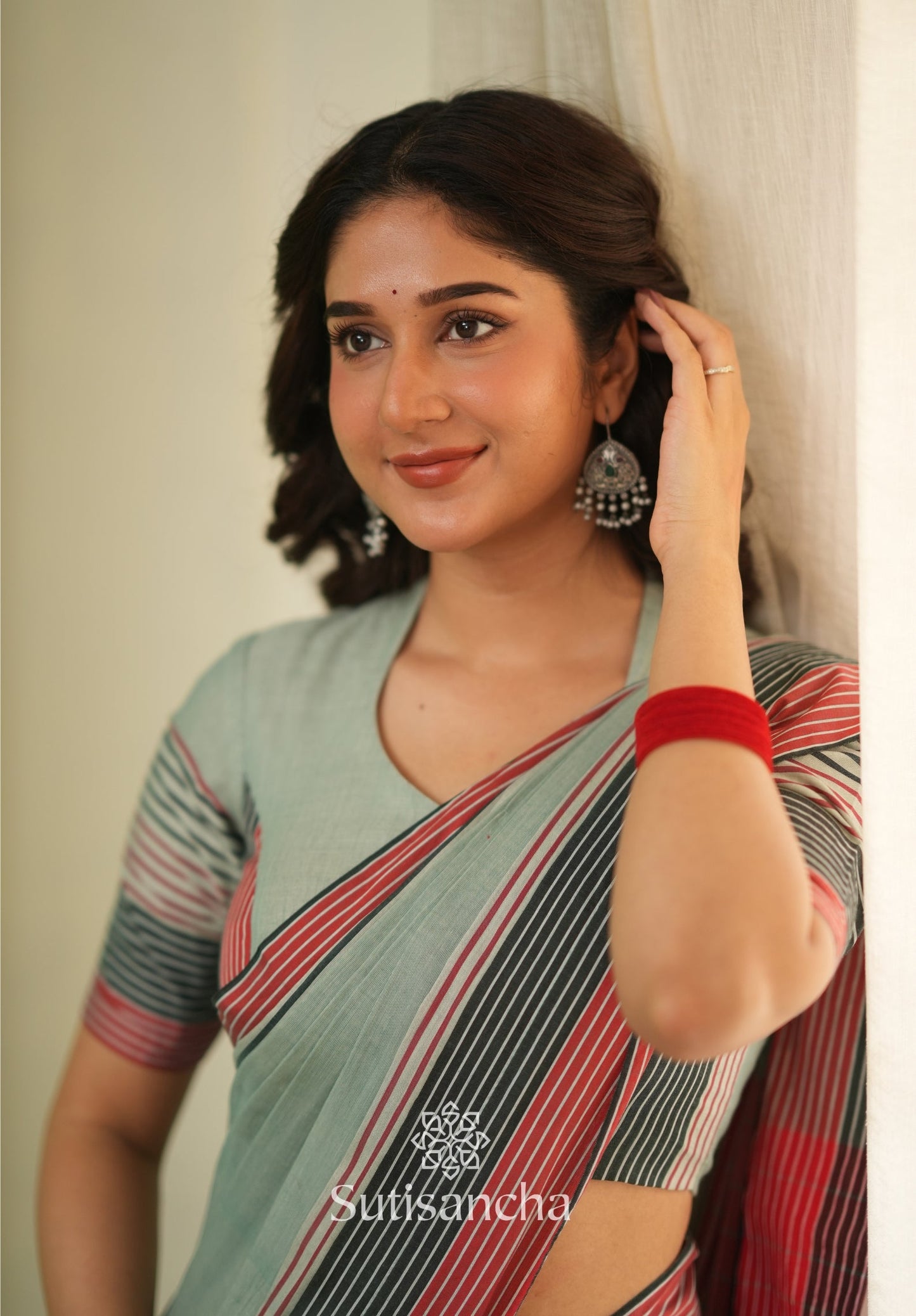 Dhiyona SS Sootrali – Striped Cotton Elegance