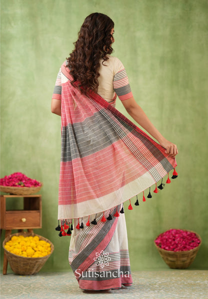 Dhiyona SS Sootrali – Striped Cotton Elegance