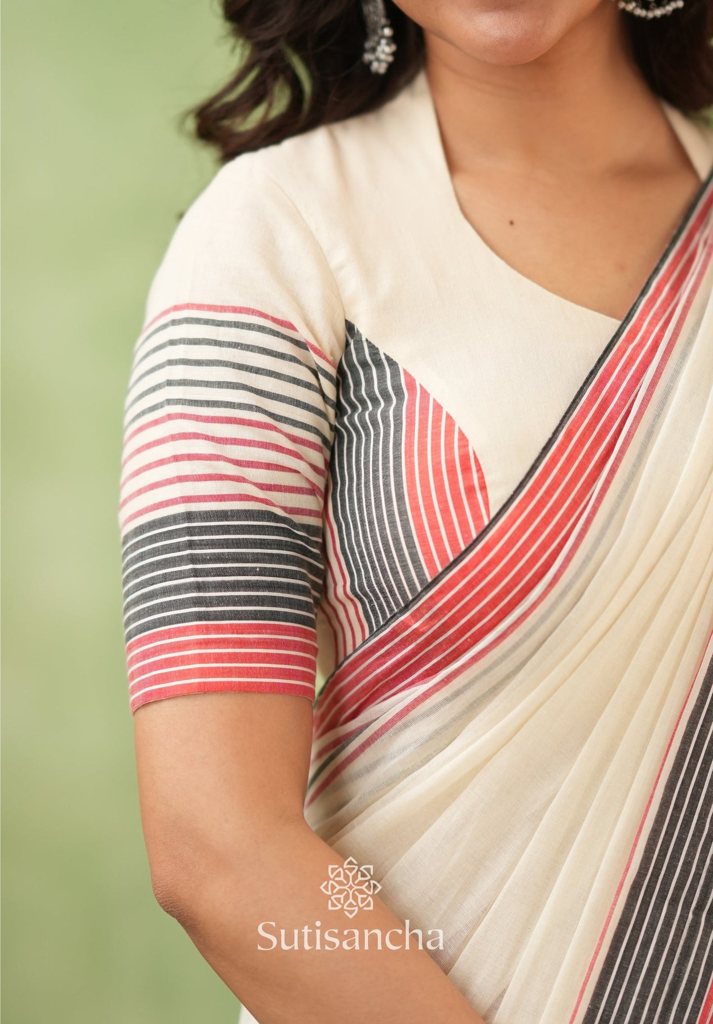 Dhiyona SS Sootrali – Striped Cotton Elegance
