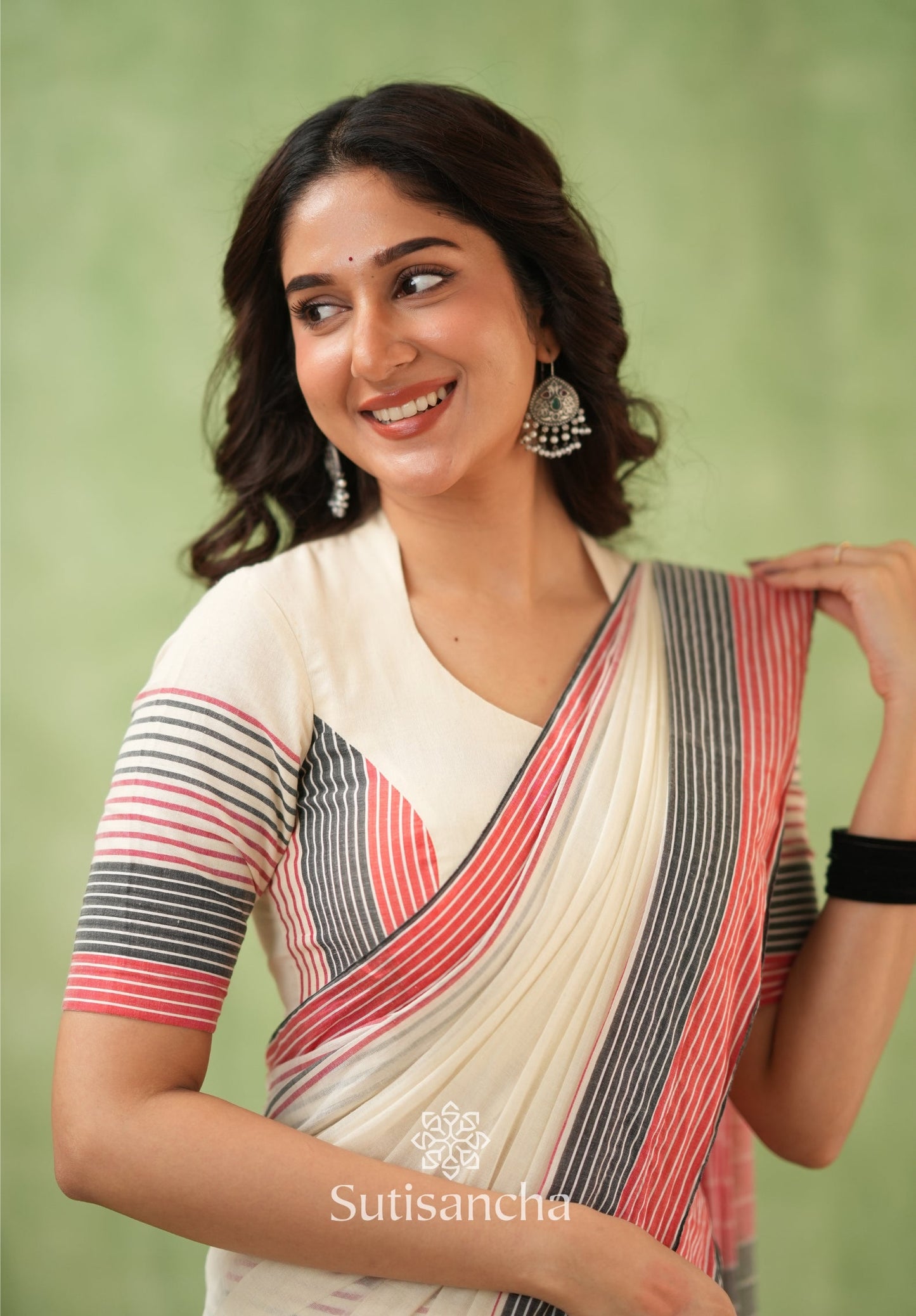 Dhiyona SS Sootrali – Striped Cotton Elegance