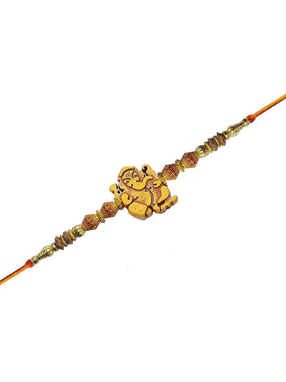 Dhiyona Unisex Set Of 2 Beaded Thread Rakhi