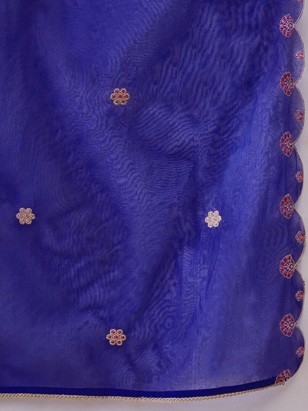 Dhiyona SN Embroidered Round Neck Kurta Palazzos & Dupatta