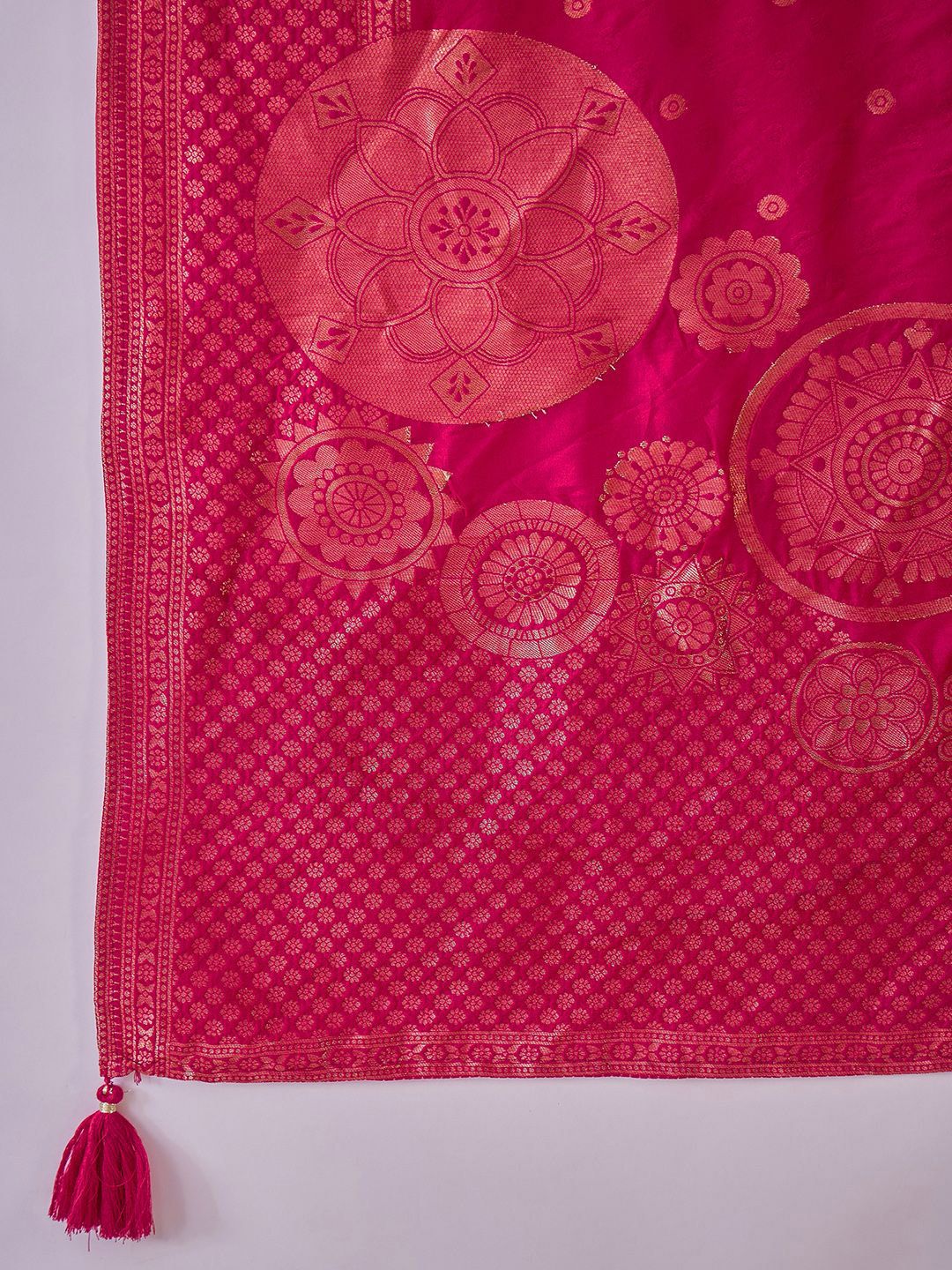 Dhiyona SN Sequinnd Woven Design Straight Kurta & Palazzo With Dupatta