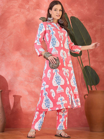 Women Ethnic Motifs Printed Kurta with Trousers