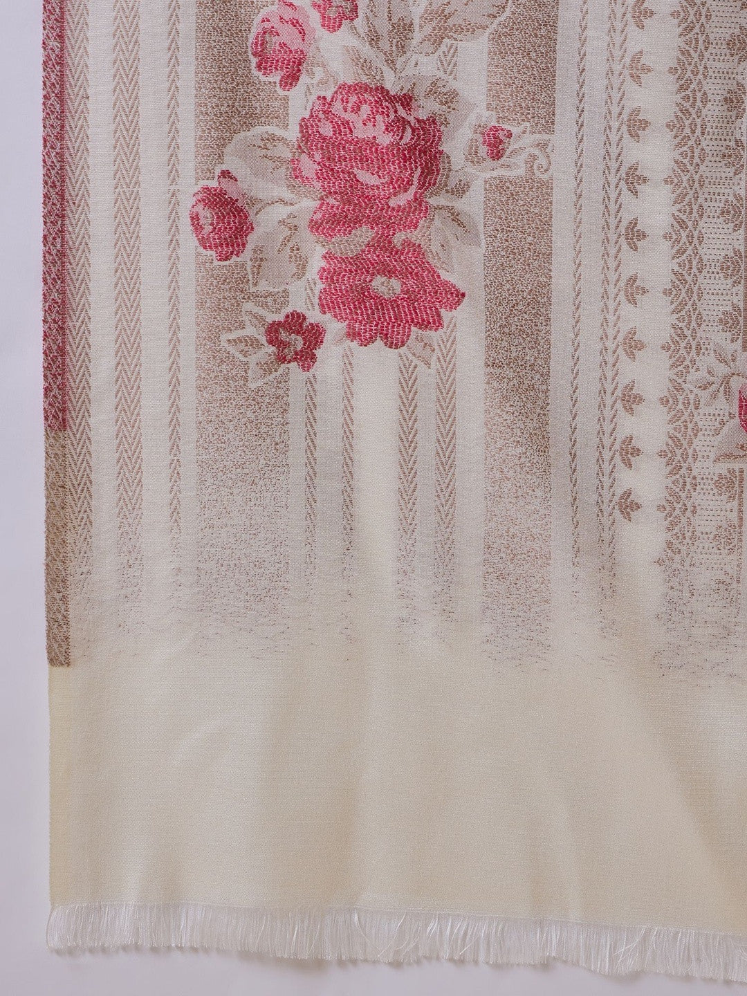 Yoke Design Round Neck Straight Kurta With Trousers & Dupatta