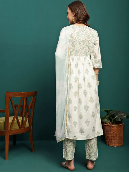 Women Printed Pure Cotton Kurta Sets