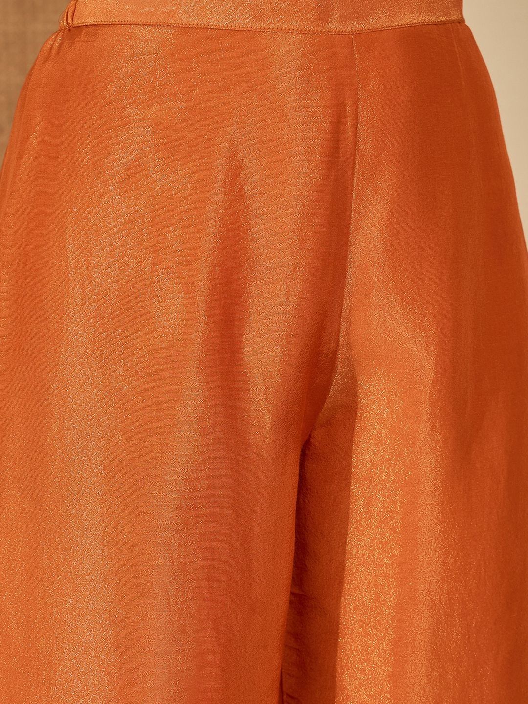 Dhiyona SN Zari Sequence Embroidered Kurta With Palazzo & Dupatta
