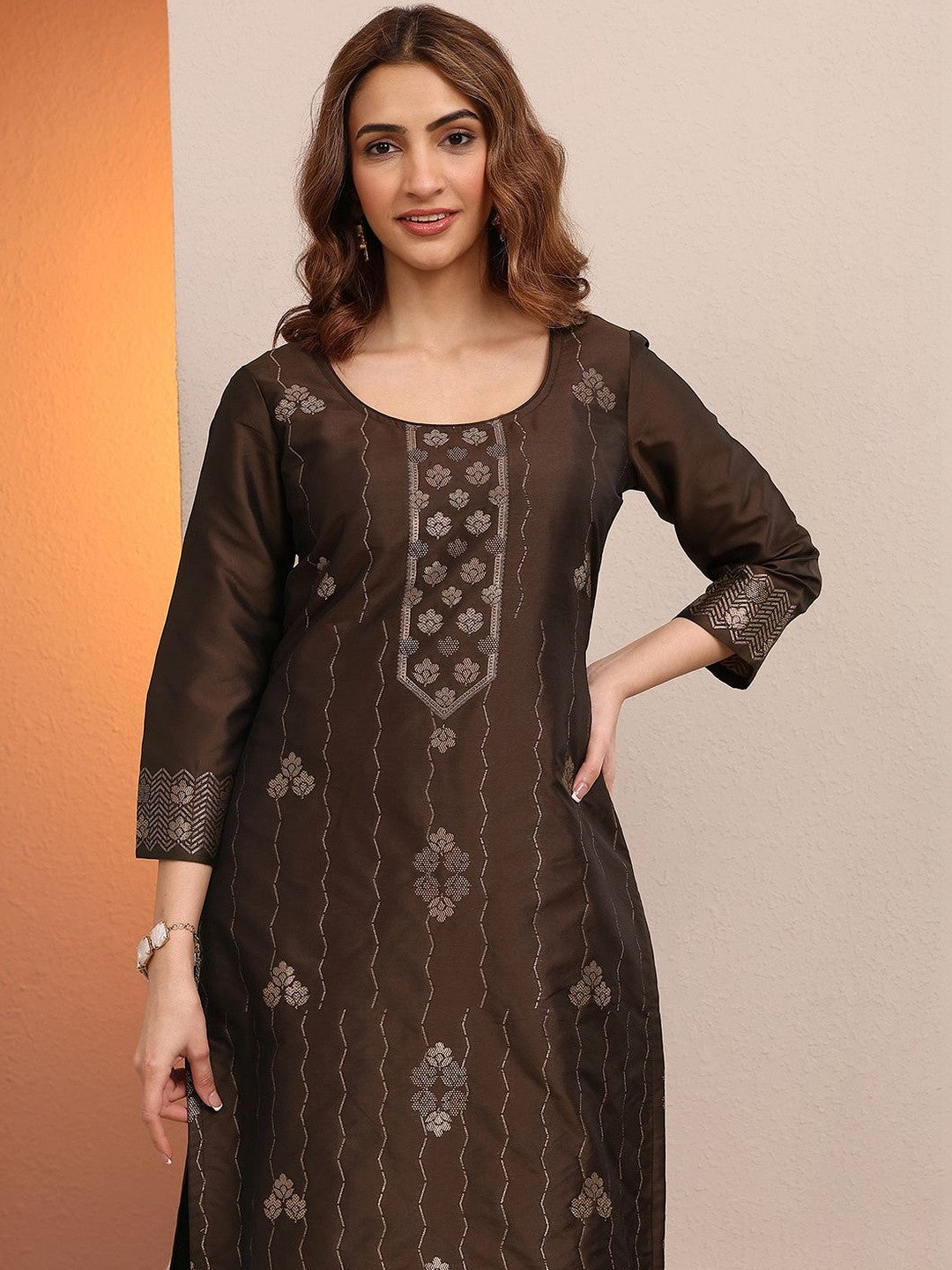 Women Regular Kurta with Trousers & With Dupatta