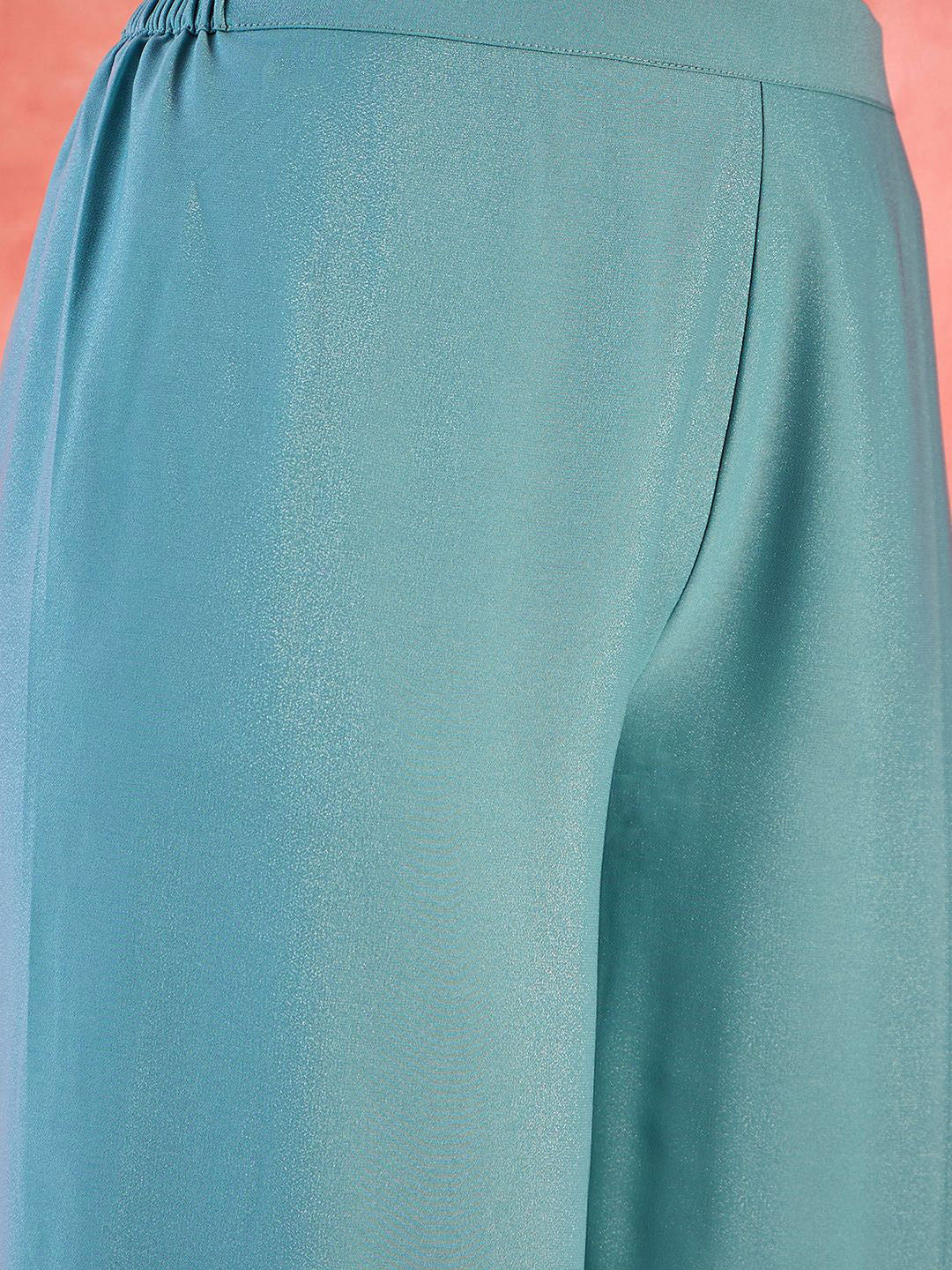 Floral Yoke Design Sequence Asymmetric Kurta & Palazzo Set