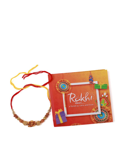Dhiyona Unisex Beaded Thread Rakhi