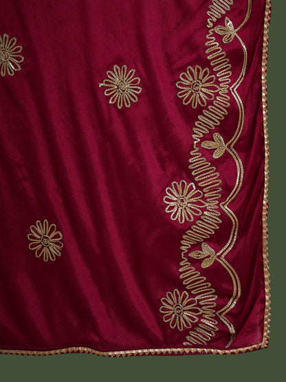 Woven Design Kurta & Trouser With Dupatta
