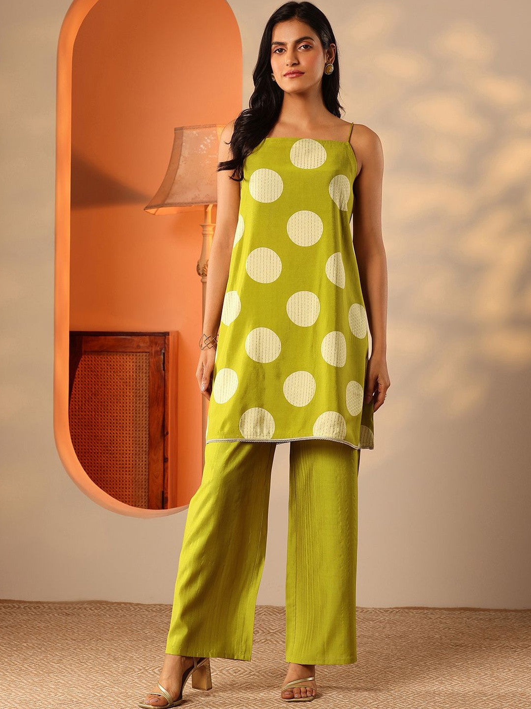 Women Printed Regular Kurti with Palazzos