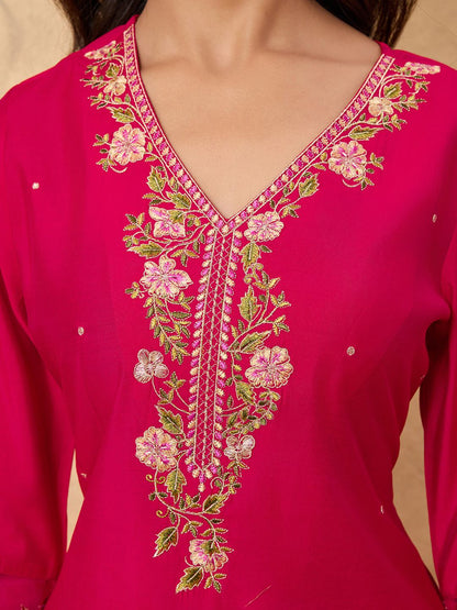Dhiyona HOP Embroidered Sharara Set With Dupatta