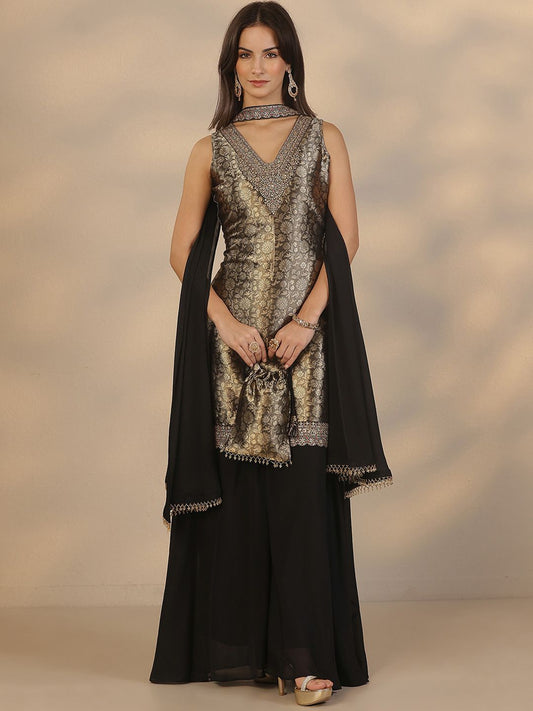 Dhiyona LL Women Ethnic Motifs Regular Kurta with Palazzos & With Dupatta