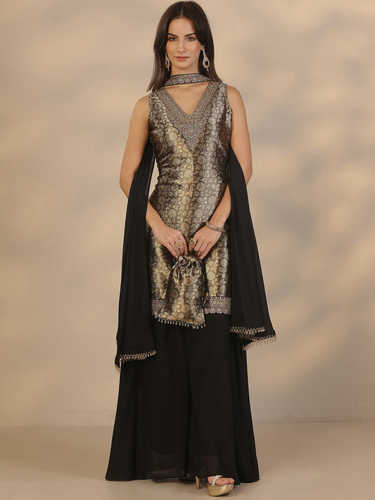 Women Ethnic Motifs Regular Kurta with Palazzos & With Dupatta