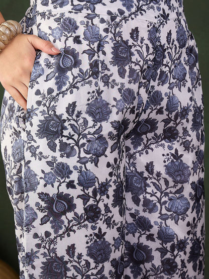 Printed Kurta With Palazzo
