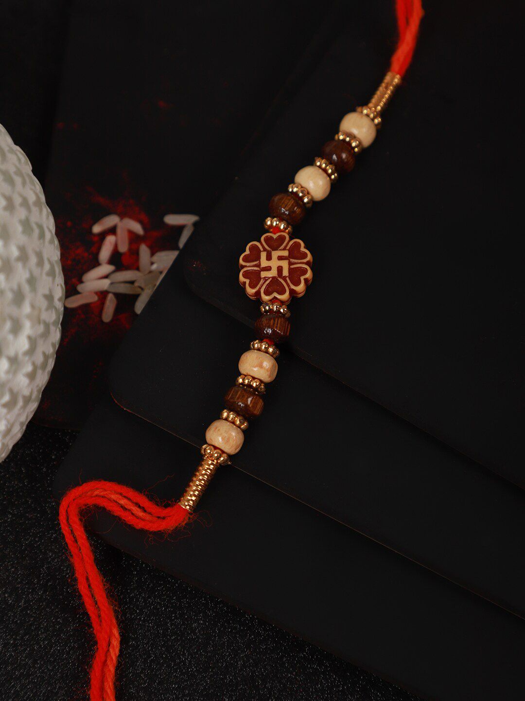 Dhiyona Unisex Beaded Thread Rakhi