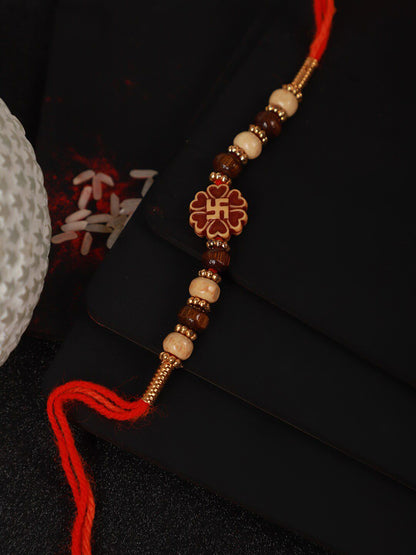 Dhiyona Unisex Beaded Thread Rakhi
