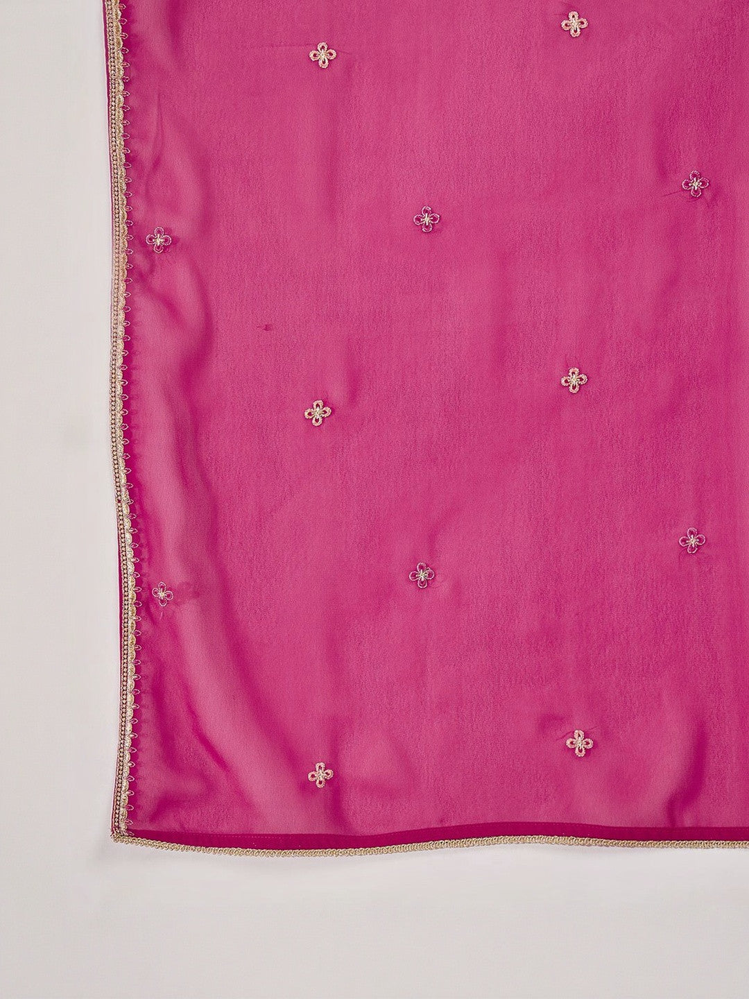 Women Ethnic Motifs Embroidered Empire Thread Work Kurta with Palazzos & With Dupatta